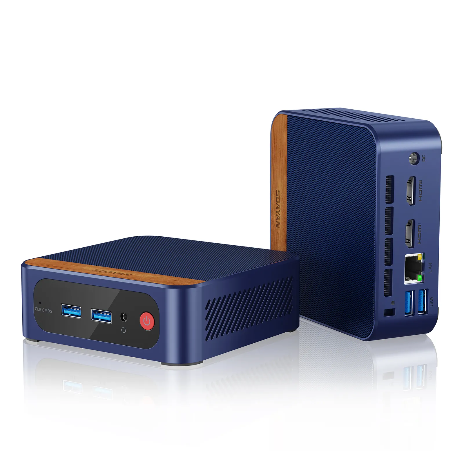 Soayan N1 Mini PC – Intel N150, 16GB DDR4, 512GB SSD, Win11 Pro/Linux, Dual LAN & Type-C, Compact PC