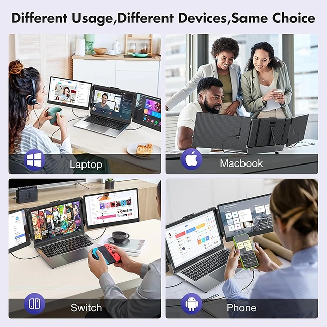 14″ Portable Laptop Screen Extender | Full HD IPS | USB Display