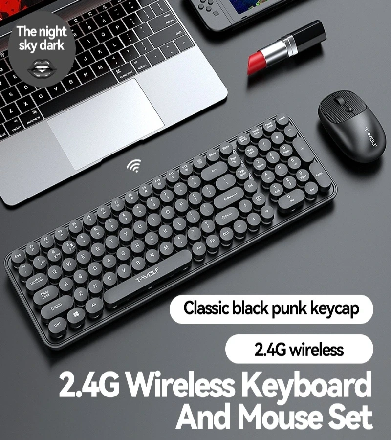 T-WOLF TF350 Wireless Keyboard & Mouse Combo