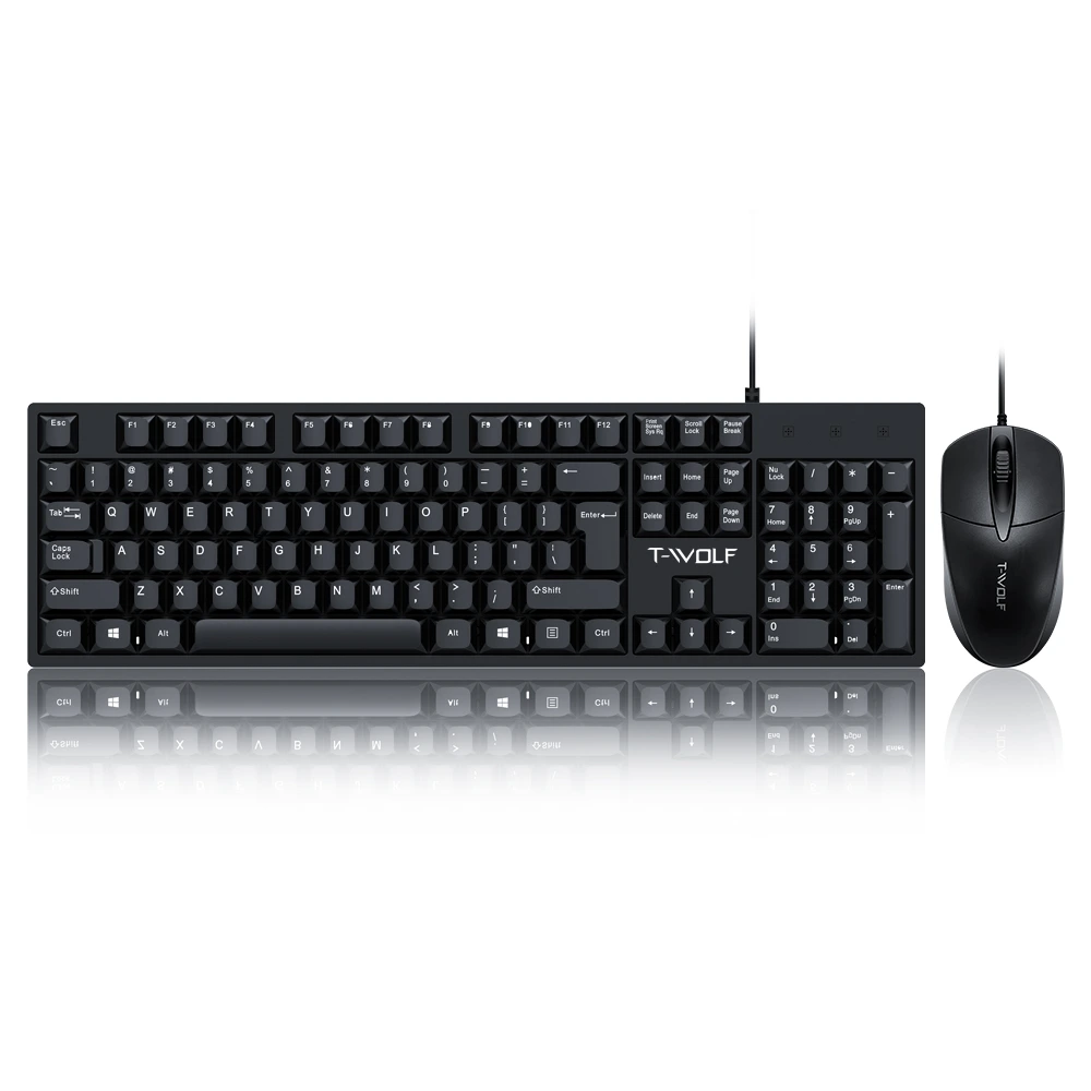 T-WOLF TF500 Wired Keyboard & Mouse Combo