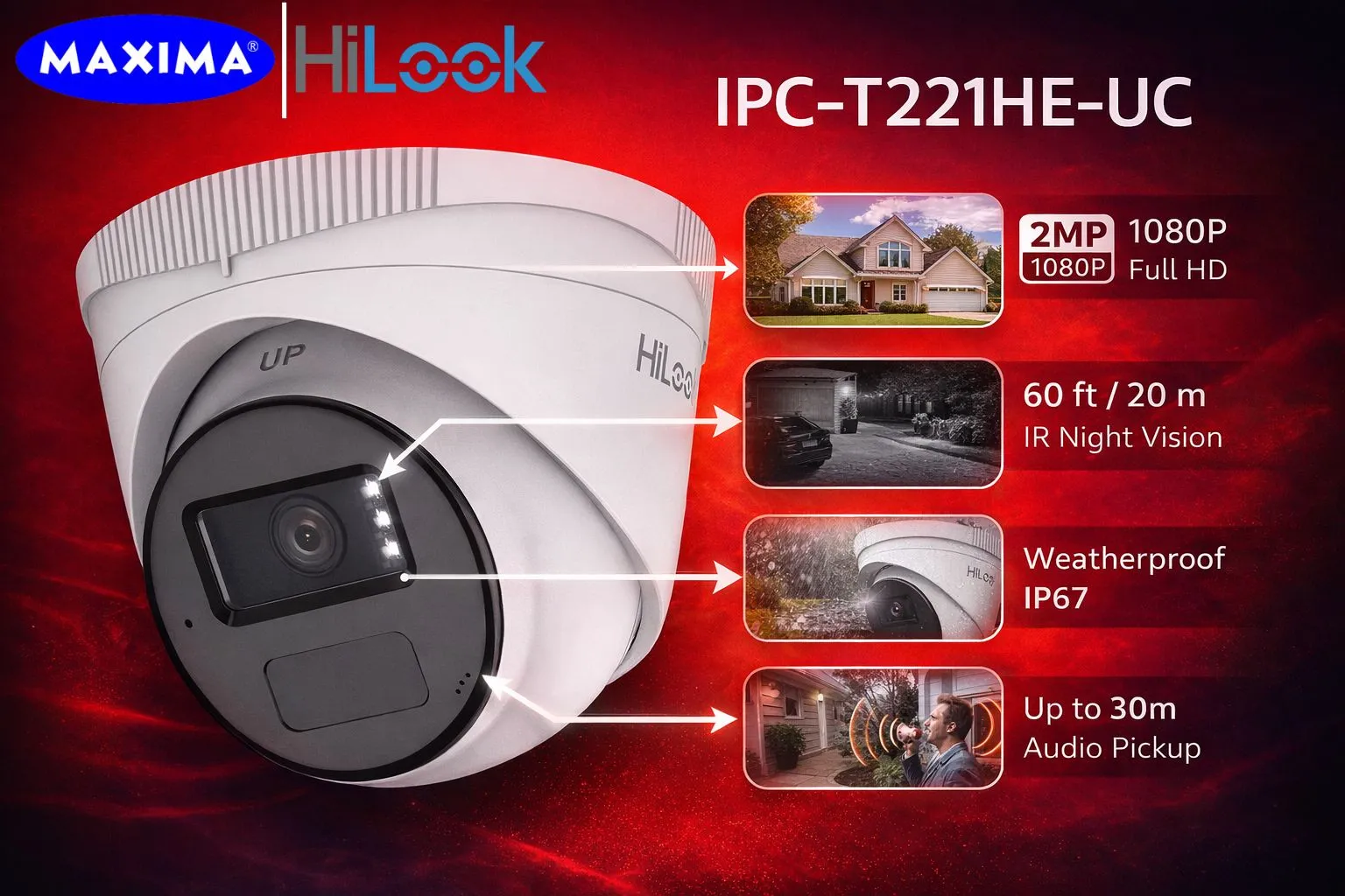 Hikvision SecureNet 2MP IP Dome Camera