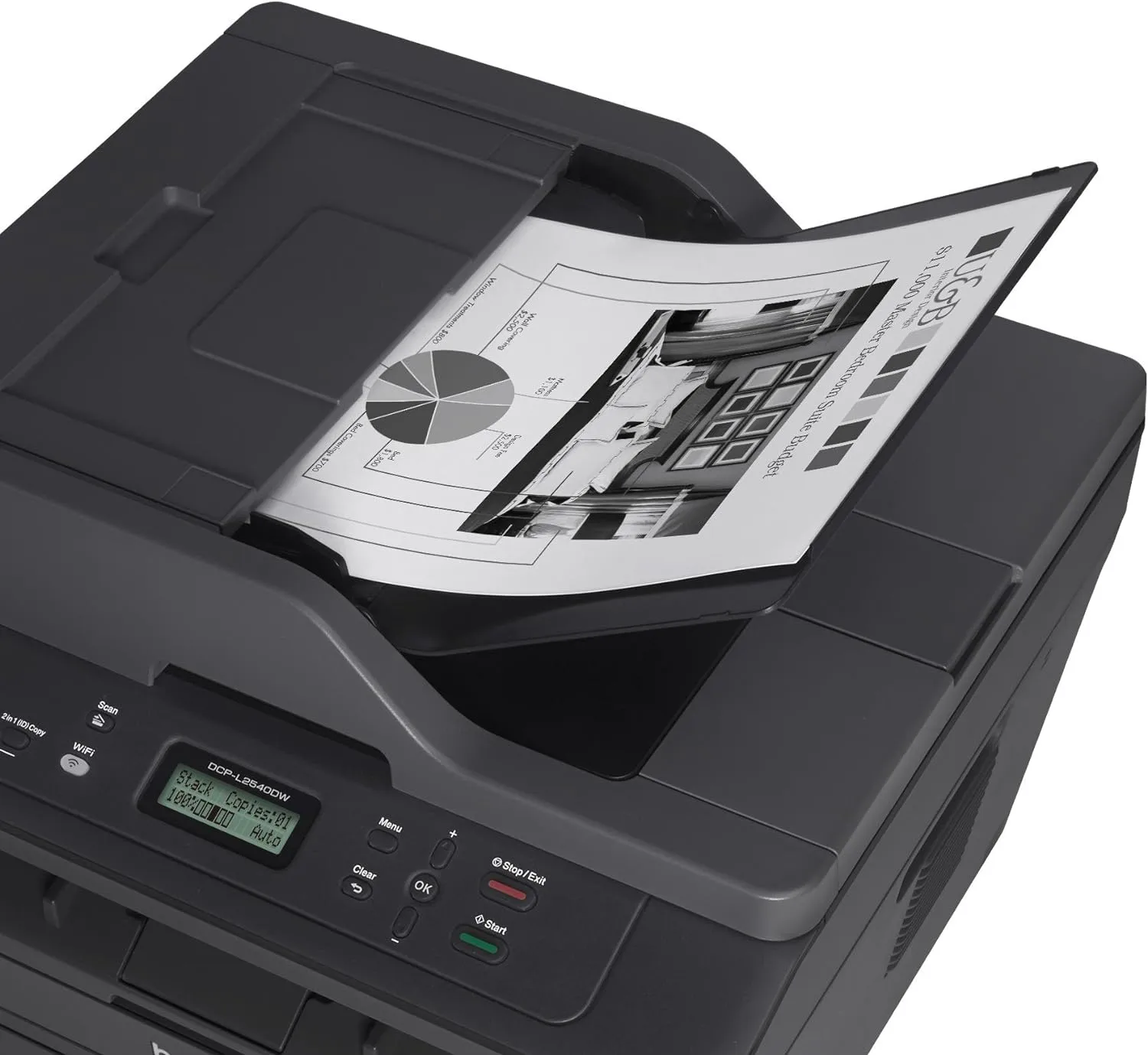 Brother DCP L2540DW Wireless Duplex Laser Printer