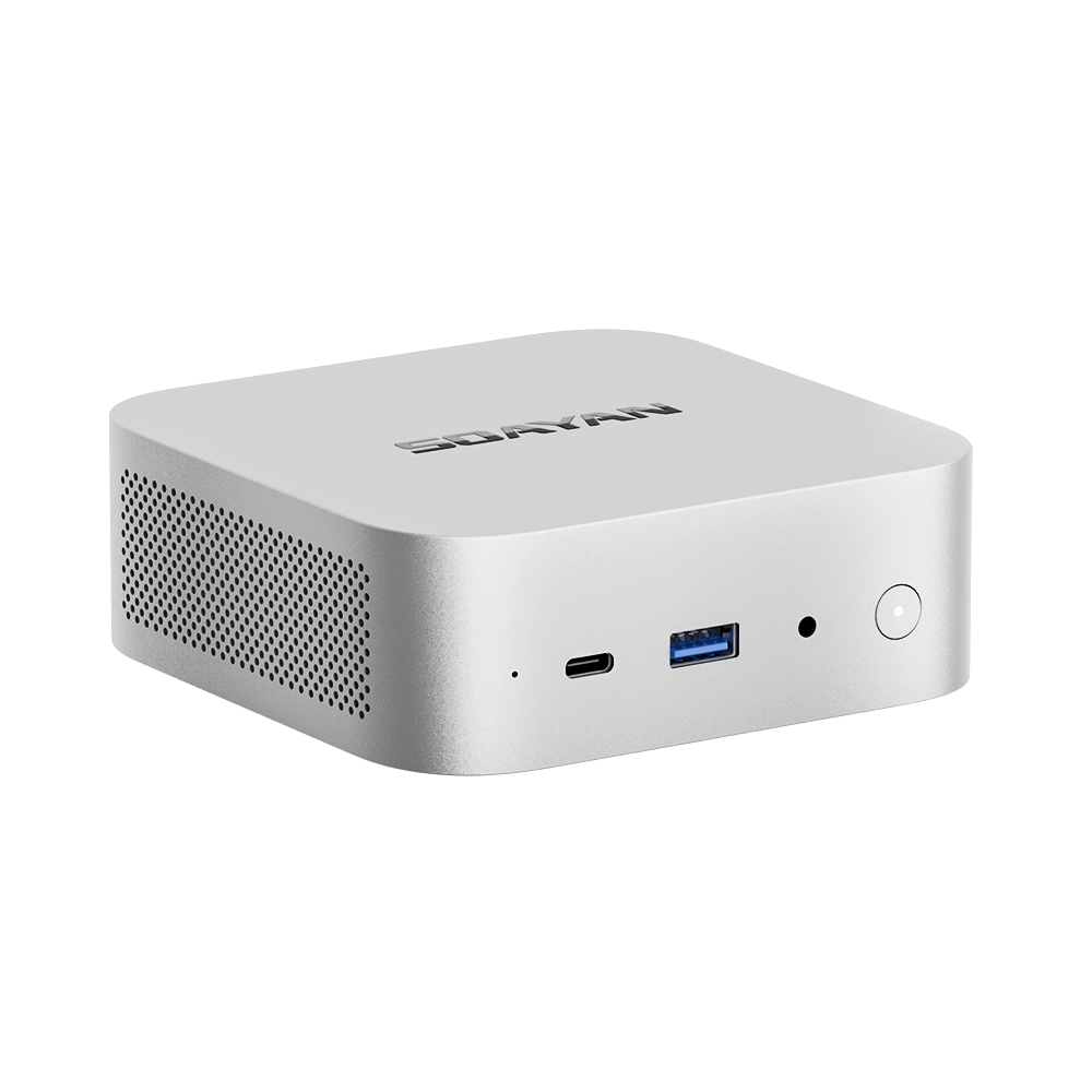 Soayan i5 Mini PC-13gen DDR5, 16GB RAM/512GB SSD, Win11 Pro, Dual LAN & Type-C, Compact Office PC